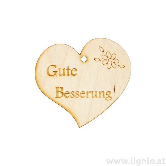 Herzanhänger "Gute Besserung"