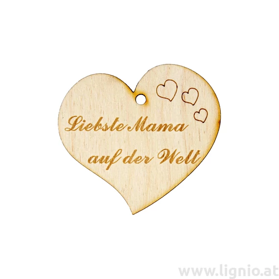 Herzanhänger "Liebste Mama auf der Welt"