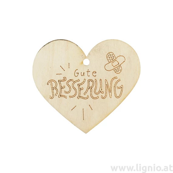 Herzanhänger "Gute Besserung"