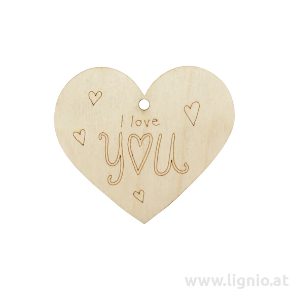 Herzanhänger "I love you"