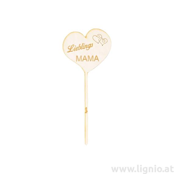 Blumenstecker Herz "LieblingsMama"