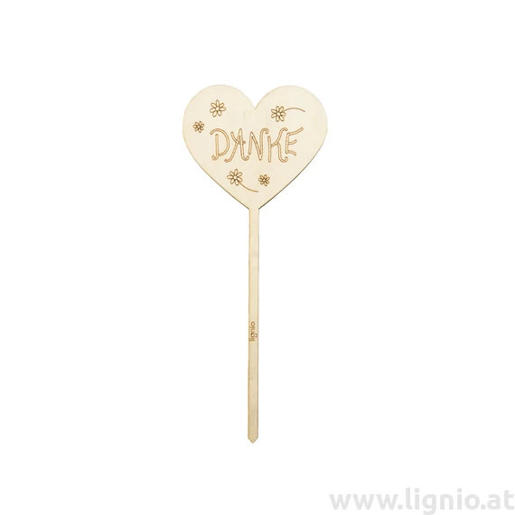 Holzstecker "Danke"