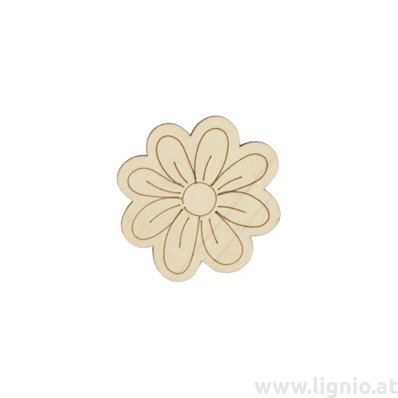 Holzfigure "Blume Kopf"