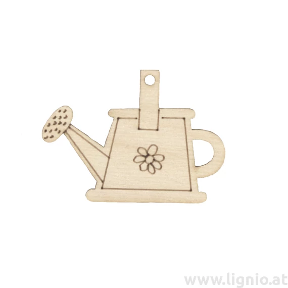 Holzfigure "Gießkanne mit Blumen"