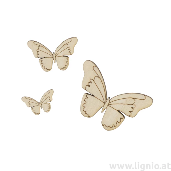 Holzfigure "Schmetterling mix"