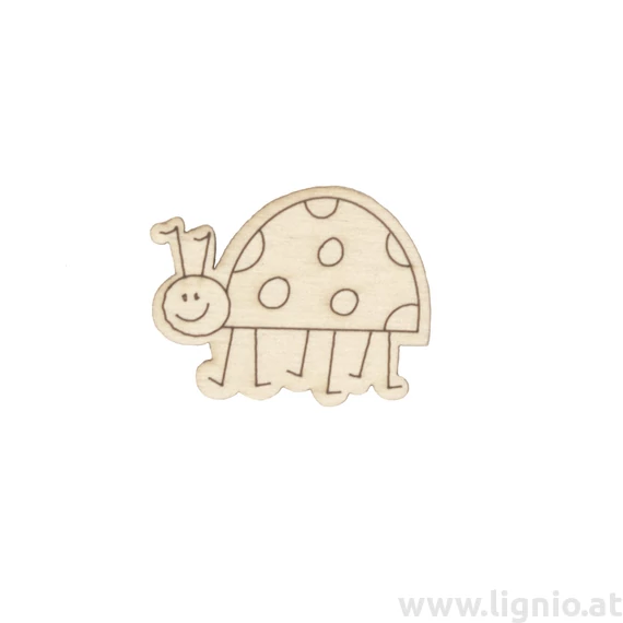 Holzfigure "Marienkäfer mit Füße"