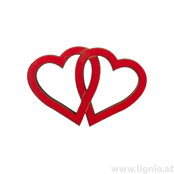 Holzfigure "Doppelherz"