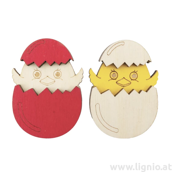 Holzfigure "Küken 3D"