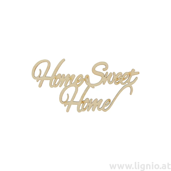 Holzschrift "Home sweet Home" klein natur