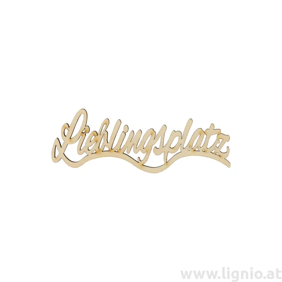 Holzschrift "Lieblingsplatz" klein natur
