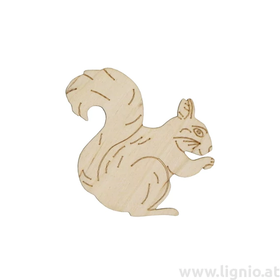 Holzfigure "Eichhörnchen klein"