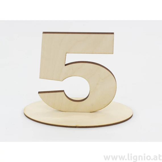 Tischnummer "5"