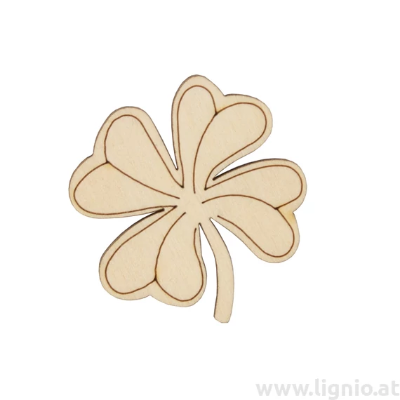 Silvester Holzfigure "Kleeblatt"