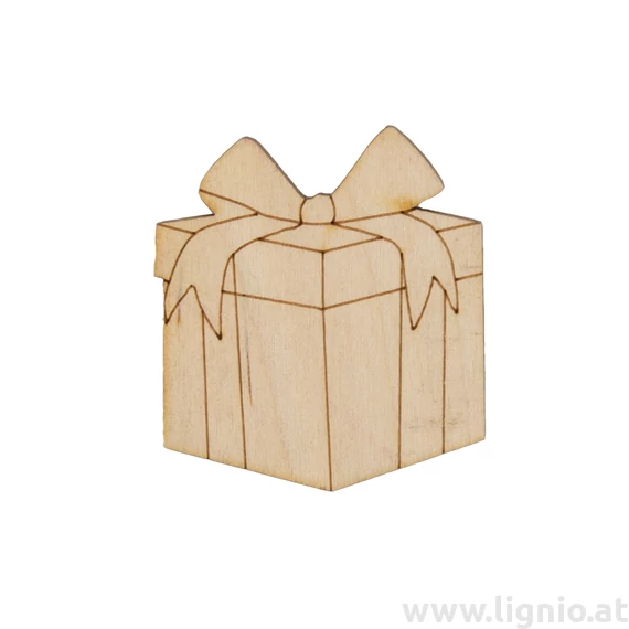 Holzfigure "Geschenkpaket"
