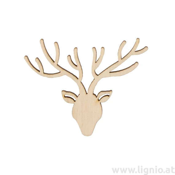 Holzfigure "Hirsch Kopf"