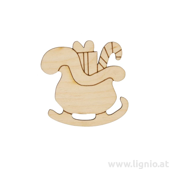 Holzfigure "Schlitten"