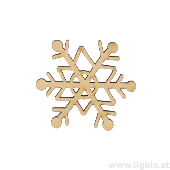 Holzfigure "Schneeflocken leer"