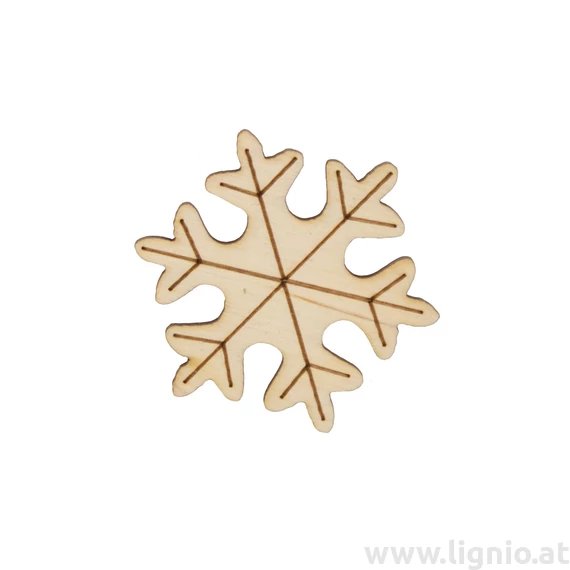 Holzfigure "Schneeflocken voll"