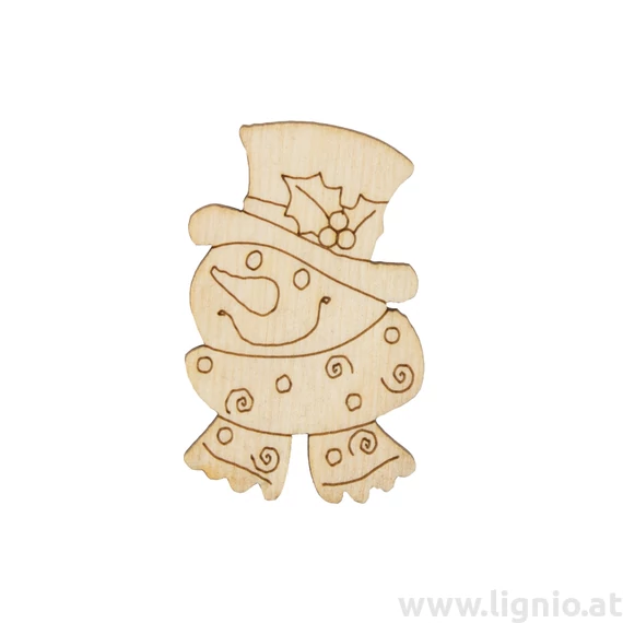 Holzfigure "Schneemann"