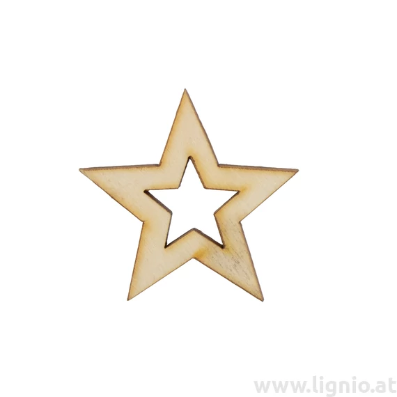 Holzfigure "Stern leer"