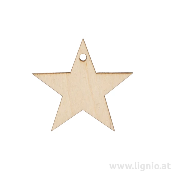 Holzfigure "Stern mit Loch"