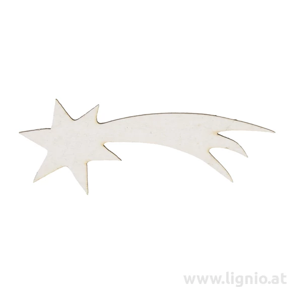 Holzfigure "Sternschnuppe weiß"