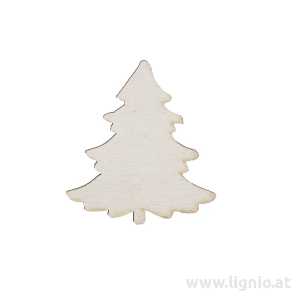 Holzfigure "Tanne voll weiß"