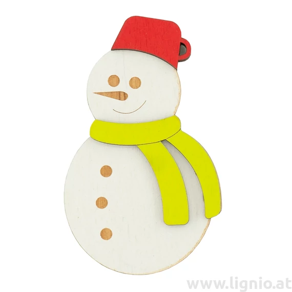 Holzfigure "Schneemann groß"