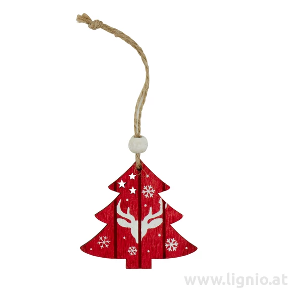 Rote Weihnachtsbaum Anhänger