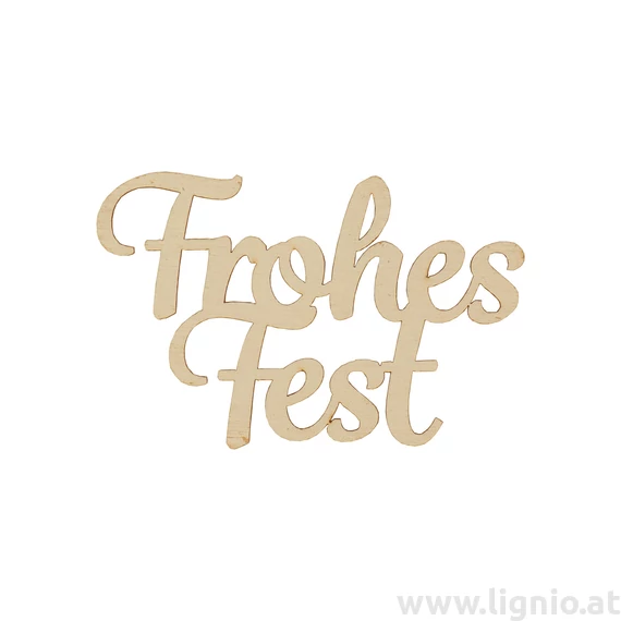 Schrift "Frohes Fest groß natur"