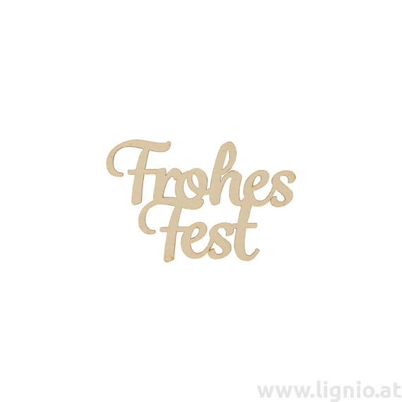 Schrift "Frohes Fest klein natur"