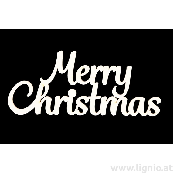 Schrift "Merry Christmas groß weiss"