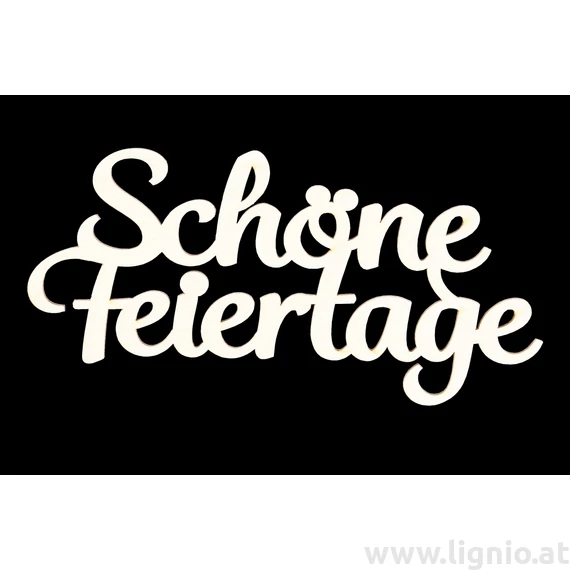 Schrift "Schöne Feiertage groß weiss"