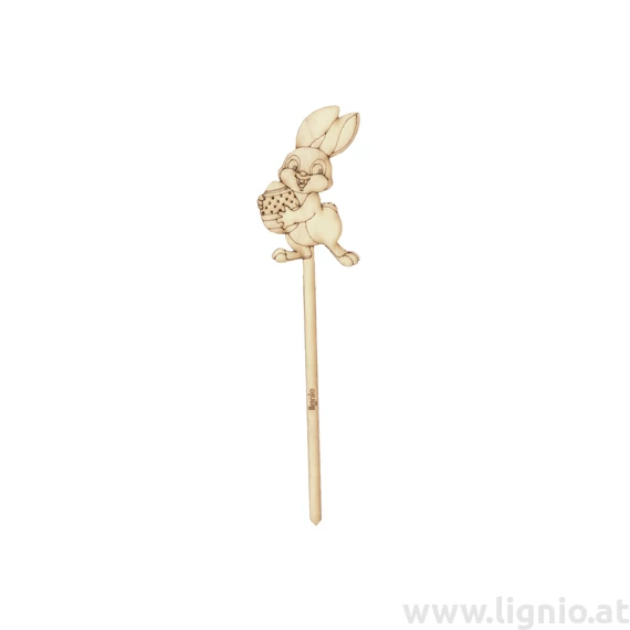 Osternstecker "Hase mit kleinem Ei"