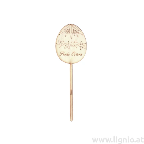 Osternstecker "Ei mit Blumen"