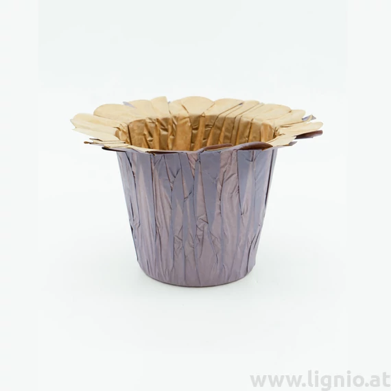 LIG Papier Übertopf 14cm lila