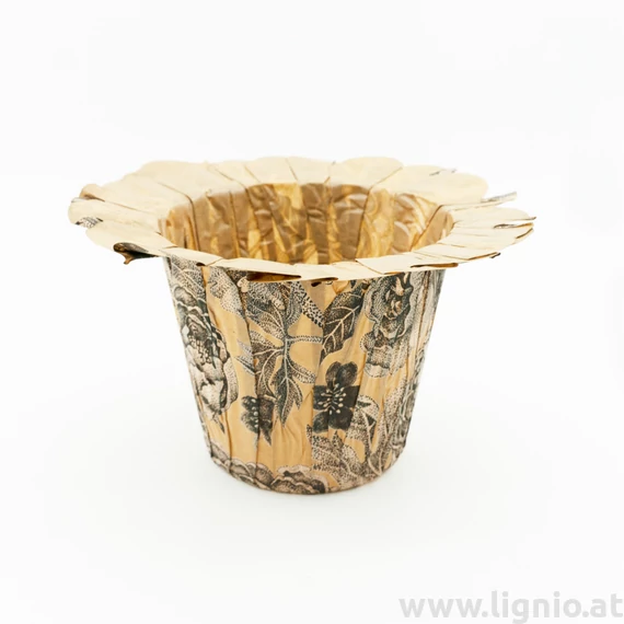 LIG Papier Übertopf 12cm peonie-schwarz