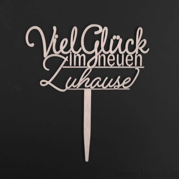 Text Stecker "Viel Glück im neuen Zuhause"