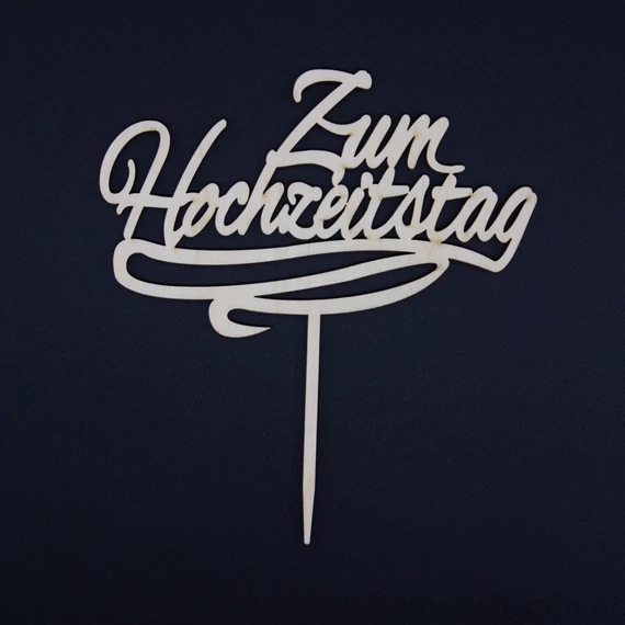 Text Stecker "Zum Hochzeitstag"