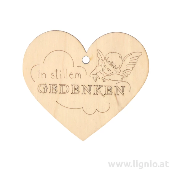 Herz "In stillem Gedenken"