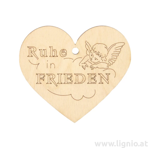 Herz "Ruhe in Frieden"