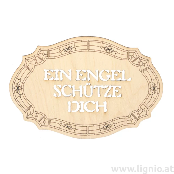 Tafel groß "Ein Engel schütze Dich"