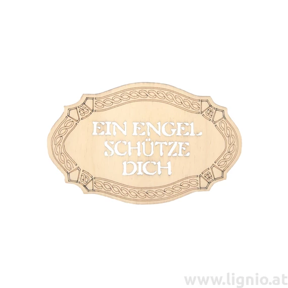 Tafel mittel "Ein Engel schütze Dich"