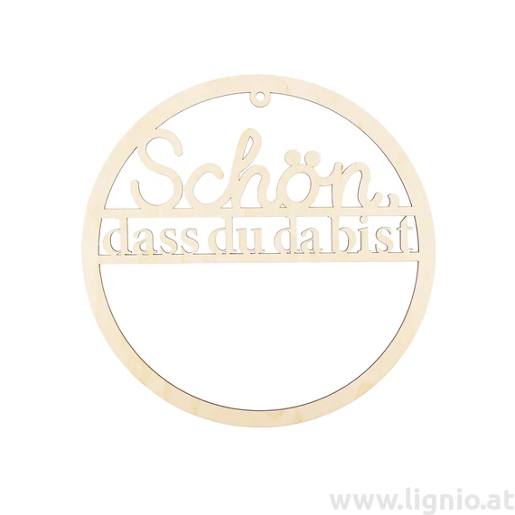 Türklopfer "Schön dass du da bist"