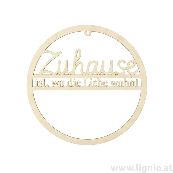 Türklopfer "Zuhause ist wo die Liebe wohnt"