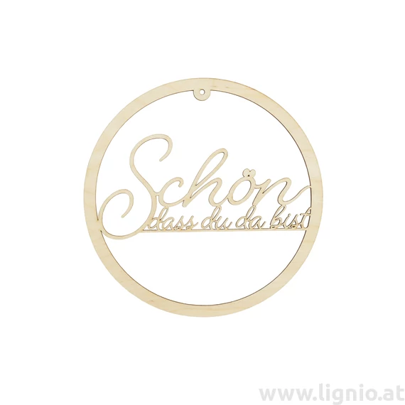 Türklopfer "Schön dass du da bist" 20 cm