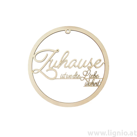 Türklopfer "Zuhause ist wo die Liebe wohnt" 20 cm