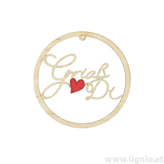 Türklopfer "Griaß Di" 20 cm