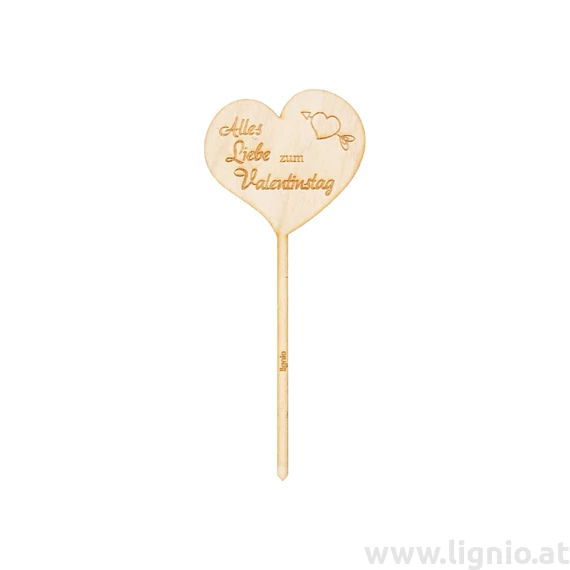 Blumenstecker "Alles Liebe zum Valentinstag"