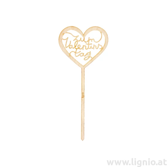 Blumenstecker "Zum Valentinstag - natur"